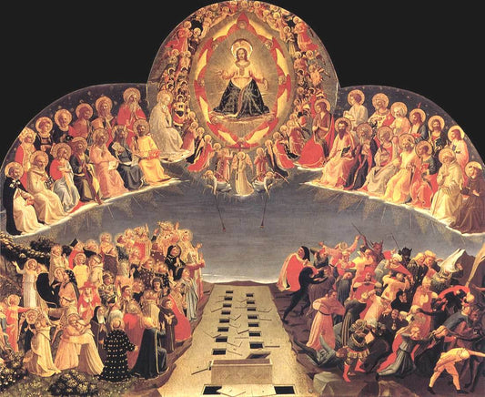 The Last Judgement (detail 4), vintage artwork by Fra Angelico, A3 (16x12") Poster Print