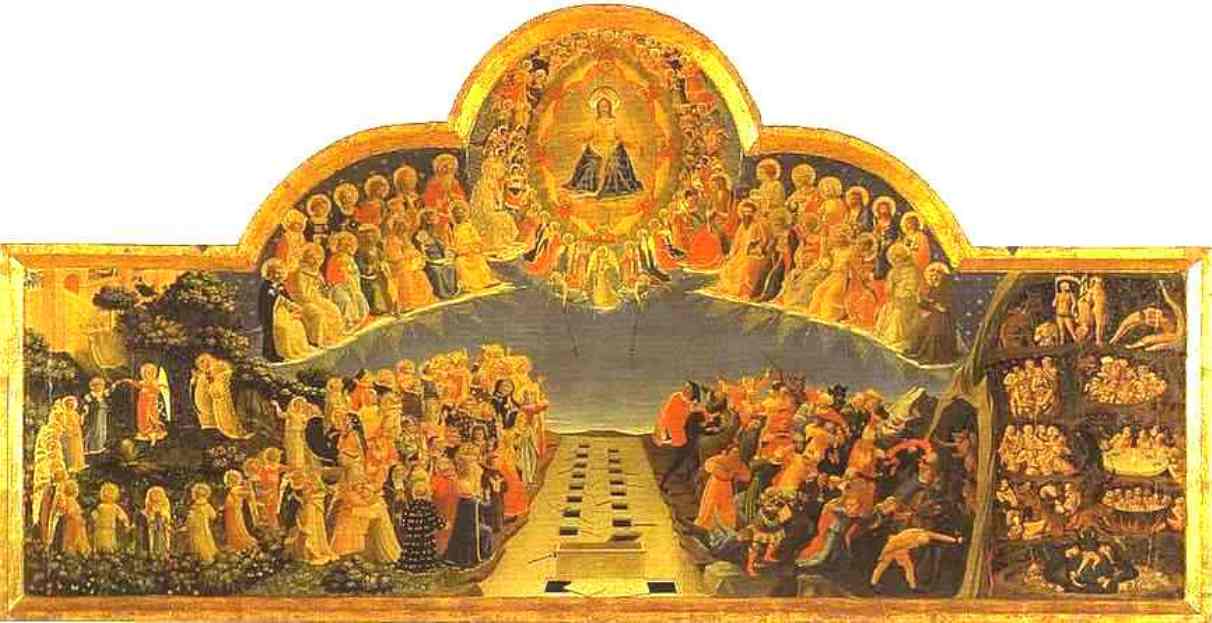 The Last Judgement., vintage artwork by Fra Angelico, A3 (16x12") Poster Print