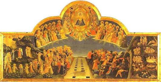 The Last Judgement., vintage artwork by Fra Angelico, A3 (16x12") Poster Print