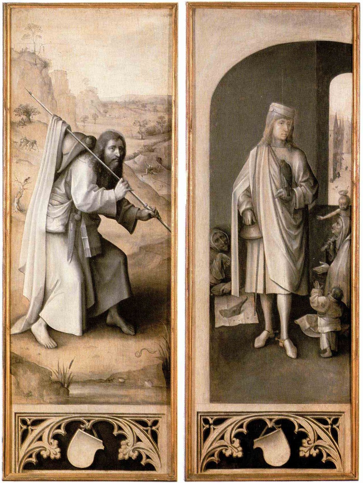 The Last Judgment pael closed, vintage artwork by Jheronimus Bosch, A3 (16x12") Poster Print
