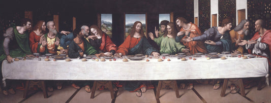 The Last Supper (after Leonardo da Vinci), vintage artwork by Giampietrino, A3 (16x12") Poster Print