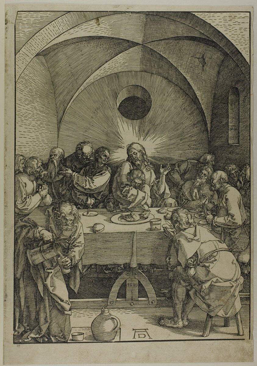 The Last Supper, from The Large Passion by  Albrecht Dürer, 23x16"( A2 size) Poster Print