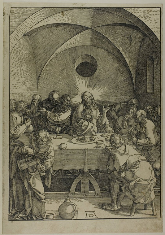 The Last Supper, from The Large Passion by  Albrecht Dürer, 23x16"( A2 size) Poster Print