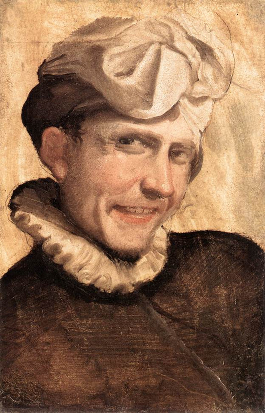 The Laughing Youth, vintage artwork by Annibale Carracci, A3 (16x12") Poster Print