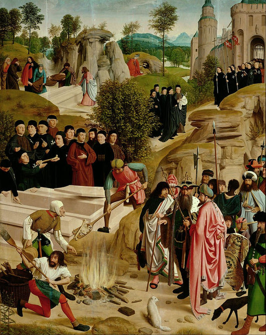 The Legend of the Relics of Saint John the Baptist, vintage artwork by Geerten tot Sint Jans, A3 (16x12") Poster Print