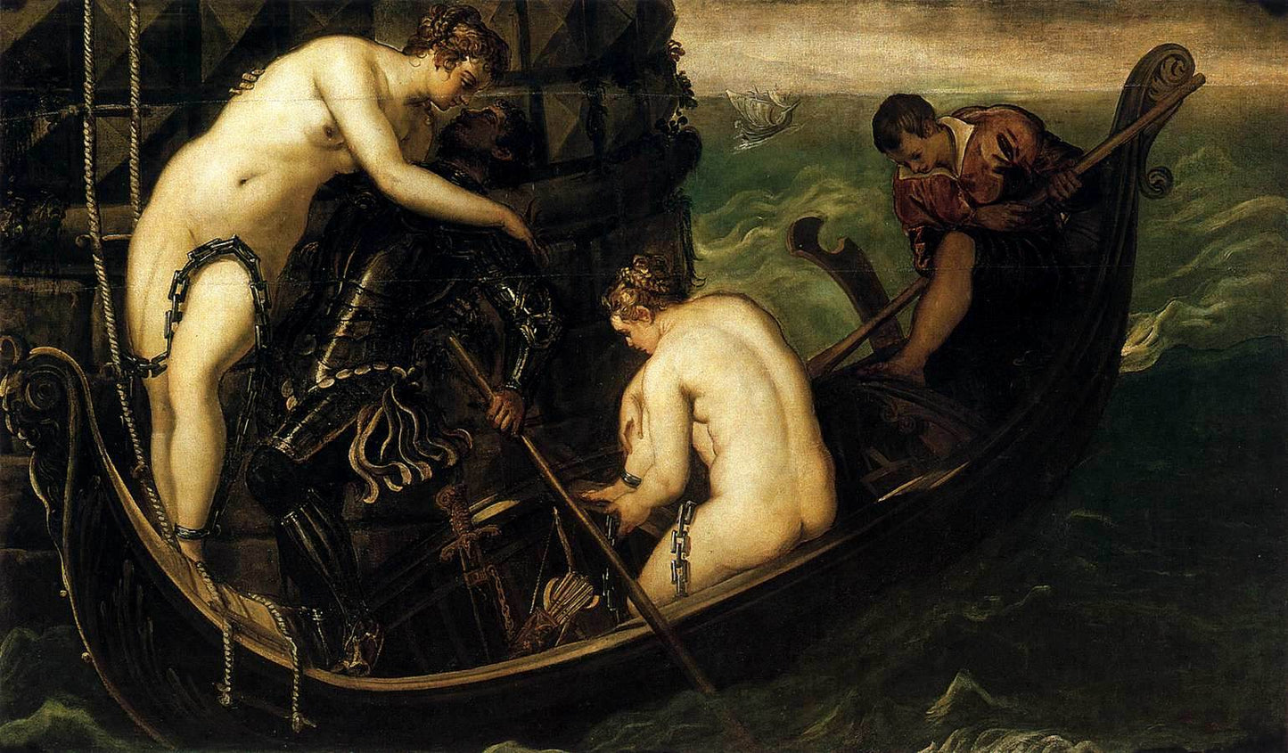The Liberation of Arsinoe, vintage artwork by Tintoretto, A3 (16x12") Poster Print