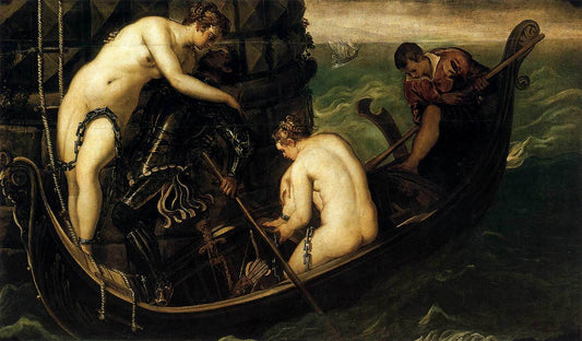 The Liberation of Arsinoe, vintage artwork by Tintoretto, A3 (16x12") Poster Print