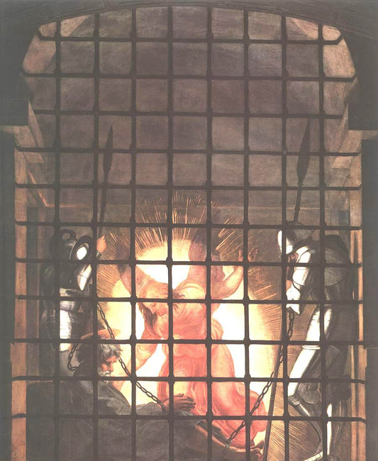 The Liberation of St Peter (detail 1) (Stanza di Eliodoro), vintage artwork by Raphael, A3 (16x12") Poster Print