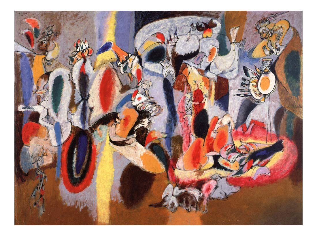 The Liver is the Cock's Comb by Arshile Gorky,16x12(A3) Poster