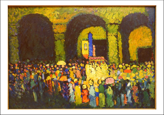 The Ludwigskirche in Munich, by Wassily Kandinsky, 1908 by Wassily Kandinsky, 23x16"( A2 size ) Poster Print