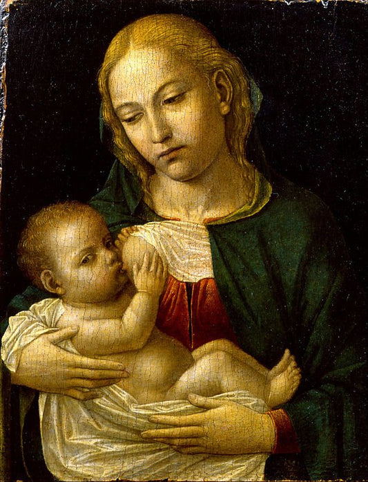 The Madonna of the Milk, vintage artwork by Bergognone, A3 (16x12") Poster Print