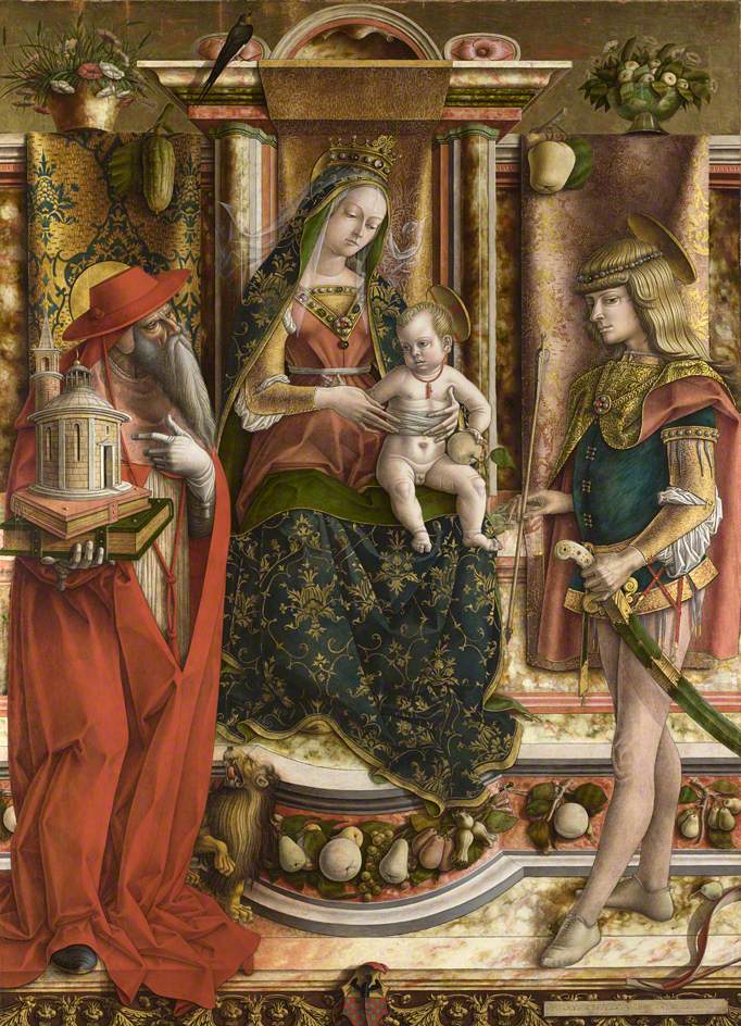 The Madonna of the Swallow, vintage artwork by Carlo Crivelli, A3 (16x12") Poster Print