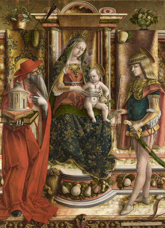 The Madonna of the Swallow, vintage artwork by Carlo Crivelli, A3 (16x12") Poster Print