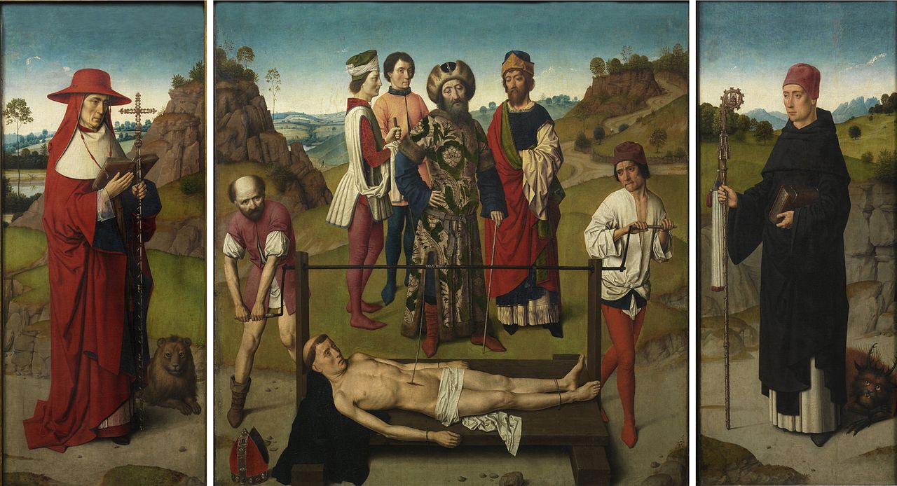 The Martyrdom of Saint Erasmus, vintage artwork by Dieric Bouts, A3 (16x12") Poster Print