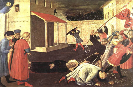 The Martyrdom of St Mark (Linaioli Tabernacle), vintage artwork by Fra Angelico, A3 (16x12") Poster Print