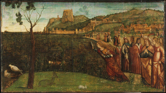 The Metamorphosis of Alcyone, vintage artwork by Vittore Carpaccio, A3 (16x12") Poster Print