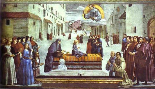 The Miracle of a Child, vintage artwork by Domenico Ghirlandaio, A3 (16x12") Poster Print