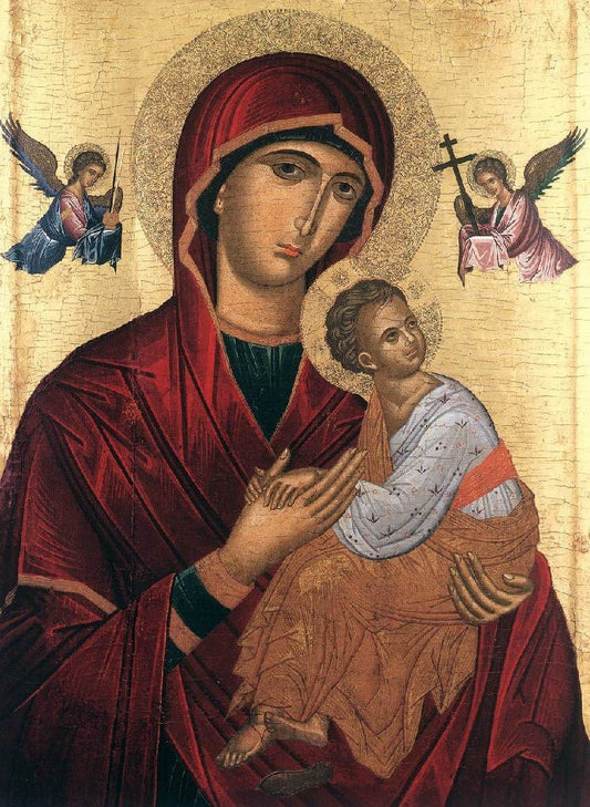 The Mother of God of Passion, vintage artwork by Andreas Ritzos, A3 (16x12") Poster Print