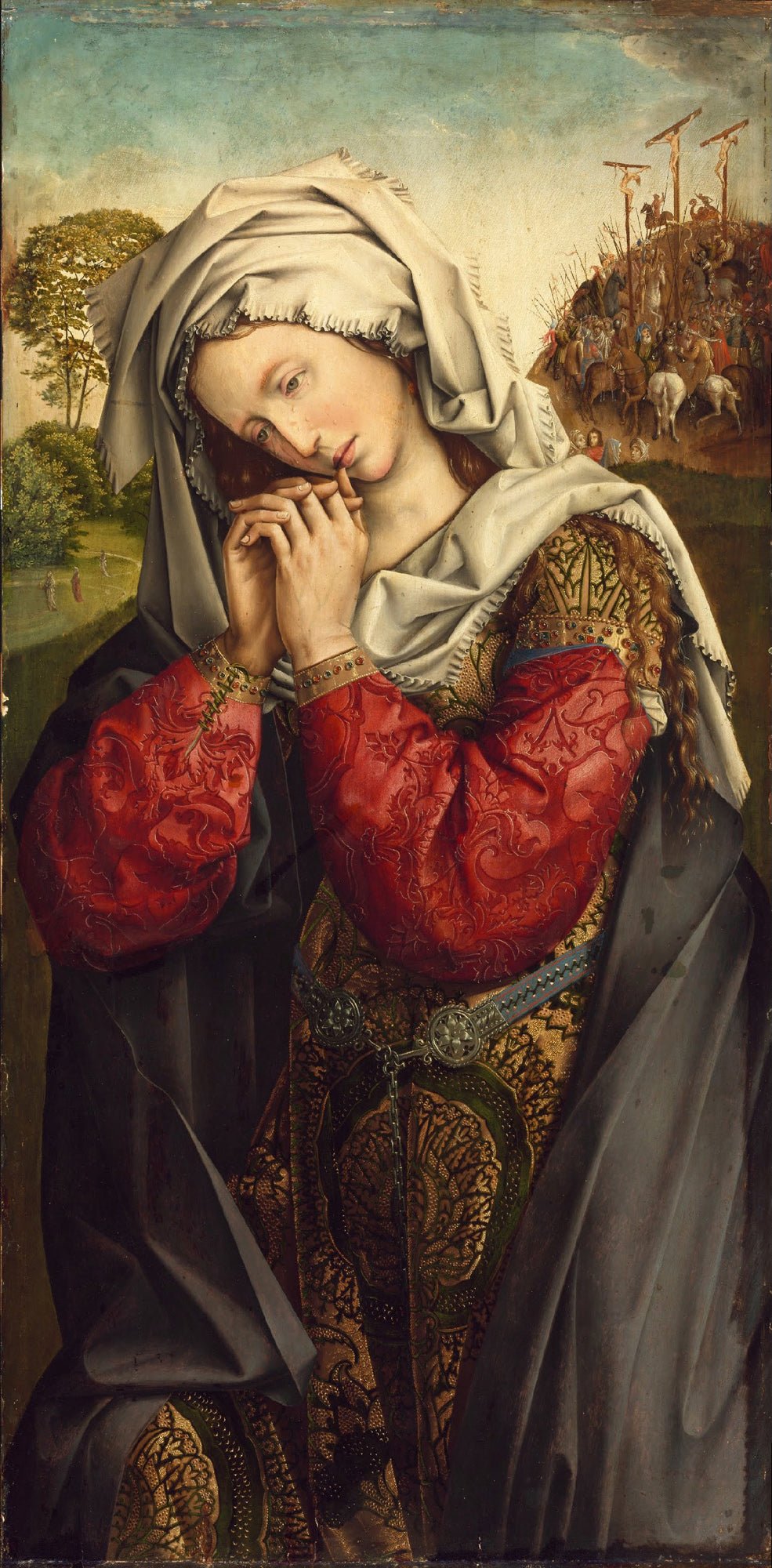 The Mourning Mary Magdalene, vintage artwork by Colijn de Coter, A3 (16x12") Poster Print