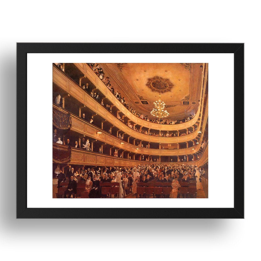 The Old Burgtheater 1888 by Gustav Klimt, 17x13" Frame