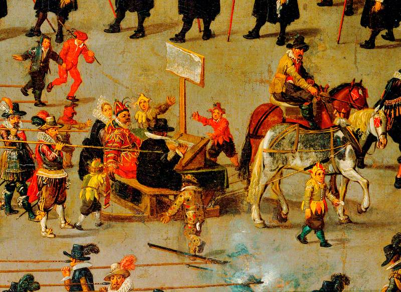 The Ommeganck Procession in Brussels on 31 May 1615: The Senior Guilds, vintage artwork by Denijs van Alsloot, 12x8" (A4) Poster