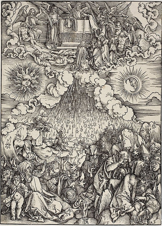 The Opening of the Fifth and Sixth Seals, from The Apocalypse by  Albrecht Dürer, 23x16"( A2 size) Poster Print