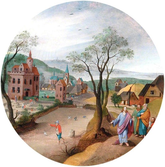 The Parable of the Sower, vintage artwork by Abel Grimmer, 12x8" (A4) Poster