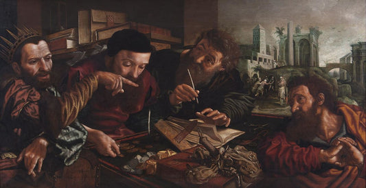 The Parable of the Unmerciful Servant, vintage artwork by Jan Sanders van Hemessen, A3 (16x12") Poster Print