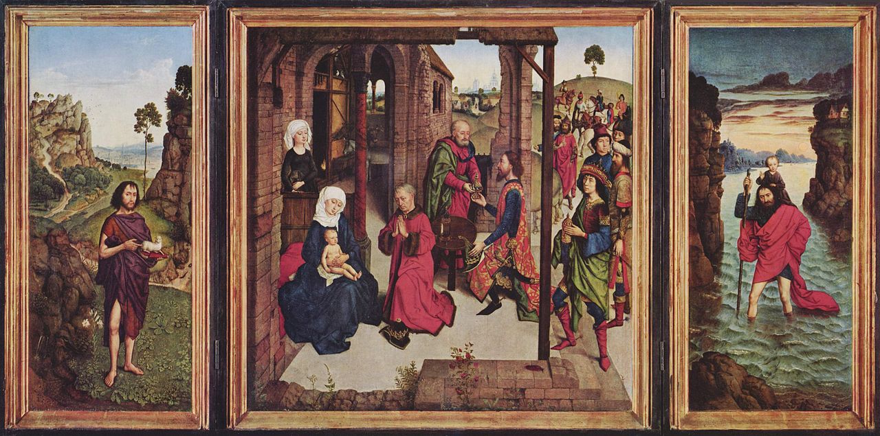 The Pearl of Brabant, vintage artwork by Dieric Bouts, A3 (16x12") Poster Print
