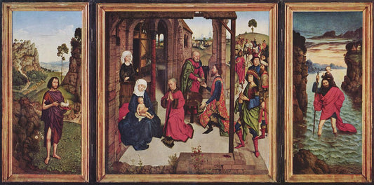 The Pearl of Brabant, vintage artwork by Dieric Bouts, A3 (16x12") Poster Print
