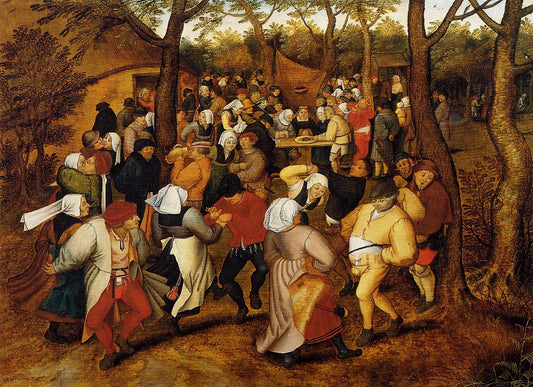 The Peasant Wedding, vintage artwork by Pieter Brueghel the Younger, A3 (16x12") Poster Print