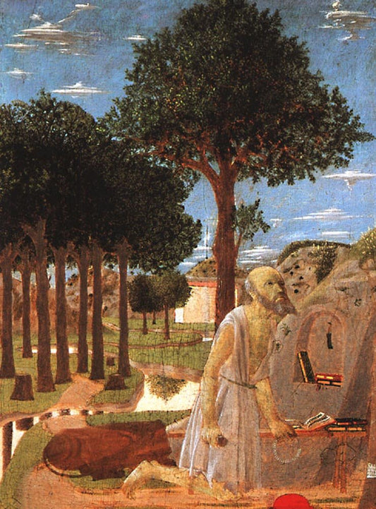 The Penance of Saint Jerome, vintage artwork by Piero della Francesca, A3 (16x12") Poster Print