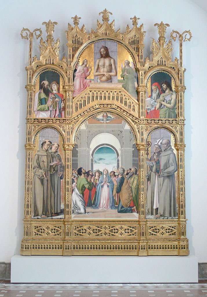 The Pentacost (Retable), vintage artwork by Alvise Vivarini, A3 (16x12") Poster Print