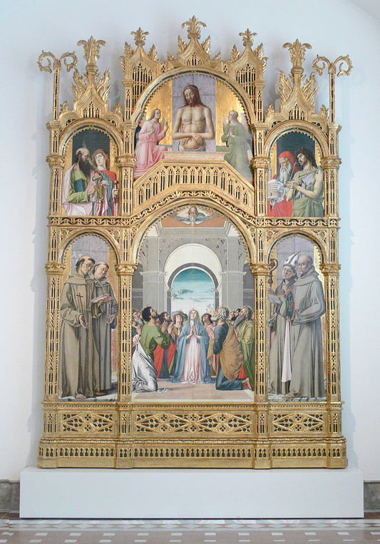 The Pentacost (Retable), vintage artwork by Alvise Vivarini, A3 (16x12") Poster Print