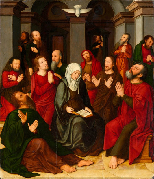 The Pentecost, vintage artwork by Ambrosius Benson, A3 (16x12") Poster Print