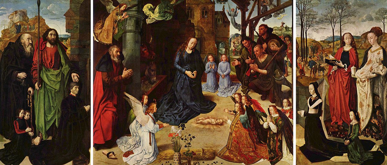 The Portinari Altarpiece, vintage artwork by Hugo van der Goes, A3 (16x12") Poster Print