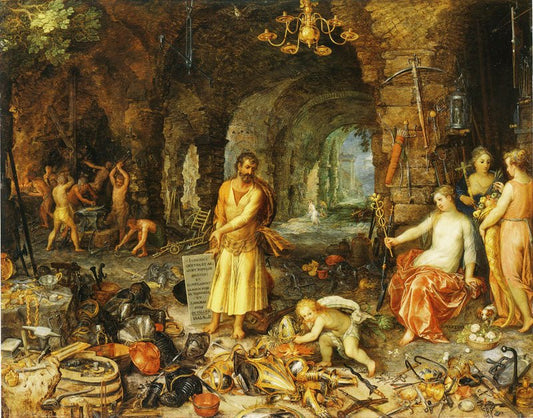 The Prophesy of Isaiah, vintage artwork by Jan Brueghel the Elder, A3 (16x12") Poster Print