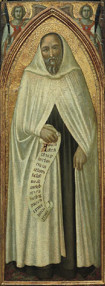 The Prophet Elisha, vintage artwork by Pietro Lorenzetti, A3 (16x12") Poster Print