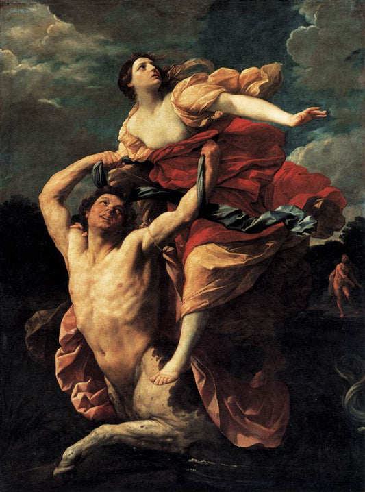 The Rape of Deianiras, vintage artwork by Guido Reni, 12x8" (A4) Poster