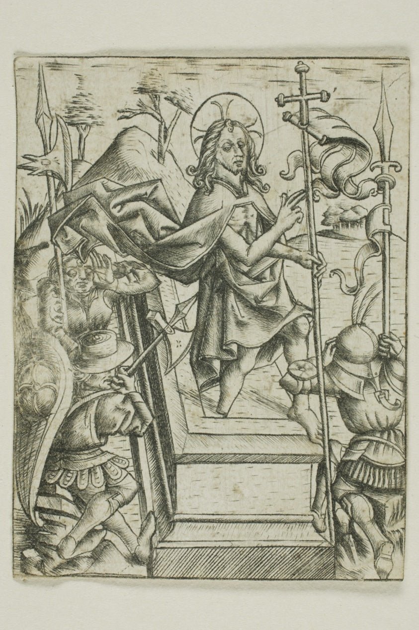 The Resurrection by  Master of the Berlin Passion, 23x16"( A2 size ) Poster Print