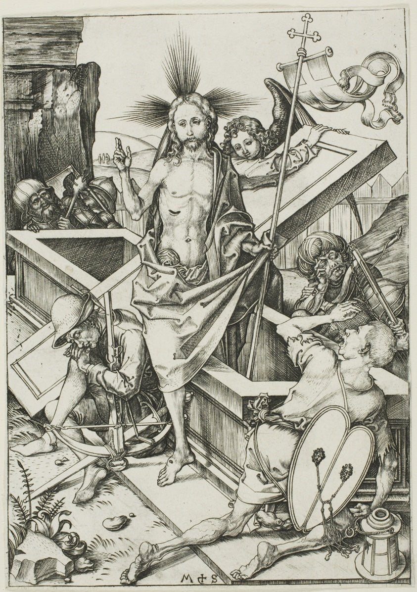 The Resurrection, from The Passion by  Martin Schongauer, 23x16"( A2 size) Poster Print