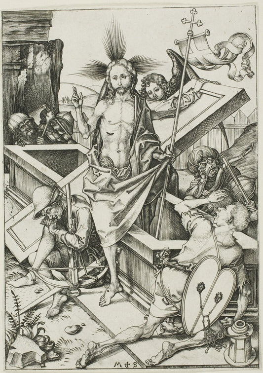 The Resurrection, from The Passion by  Martin Schongauer, 23x16"( A2 size) Poster Print
