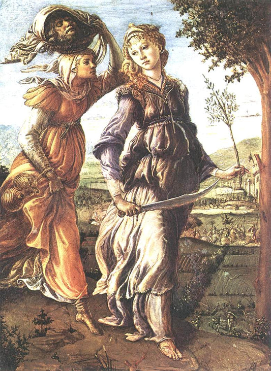 The Return of Judith to Bethulia, vintage artwork by Sandro Botticelli, A3 (16x12") Poster Print