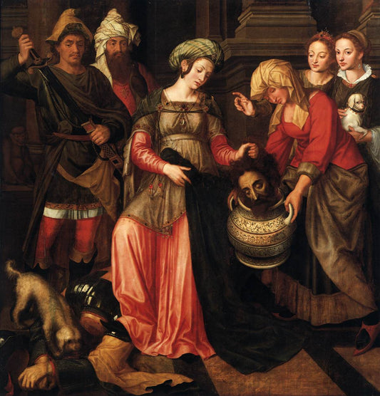 The Revenge of Tomyris, vintage artwork by Attributed to Michiel Coxie, A3 (16x12") Poster Print