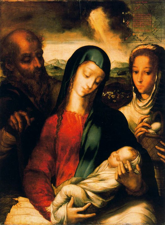 The Sacred Family, vintage artwork by Luis de Morales, A3 (16x12") Poster Print
