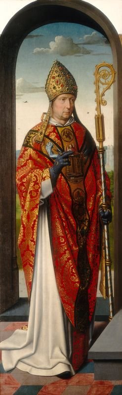 The Saint Anne Altarpiece (left panel ), vintage artwork by Gheeraert (Gerard) David, A3 (16x12") Poster Print