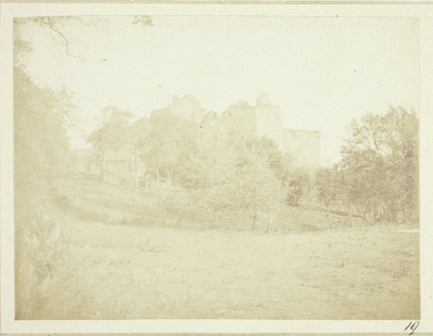 The same scene from the other side, The Castle of Doune by  William Henry Fox Talbot,23x16"( A2 size ) Poster Print