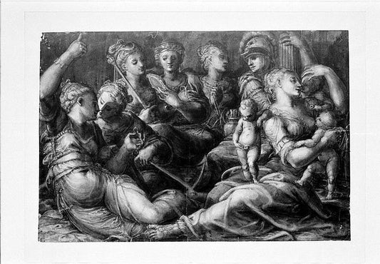 The Seven Virtues, vintage artwork by Frans Floris, A3 (16x12") Poster Print