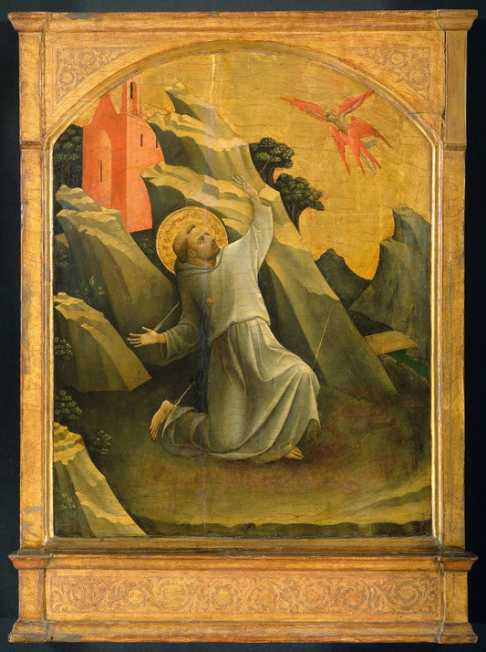 The Stigmatization of Saint Francis, vintage artwork by Lorenzo Monaco, A3 (16x12") Poster Print