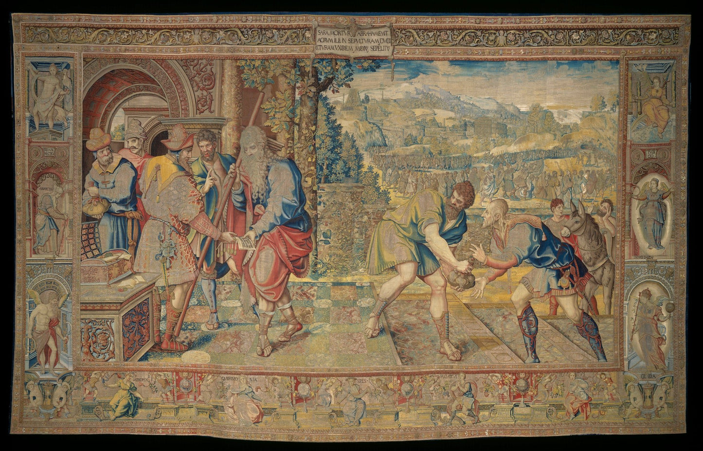 The Story of Abraham Series, vintage artwork by Attributed to Pieter Coecke van Aelst, A3 (16x12") Poster Print